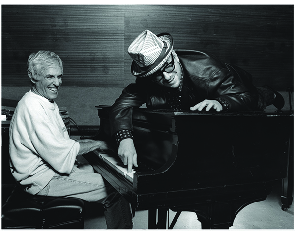  0111apnews.Burt Bacharach & Elvis Costello, Hollywood, 1998-Laugh Piano (Photo by William Claxton _ Courtesy Demont Photo Management, LLC).jpg